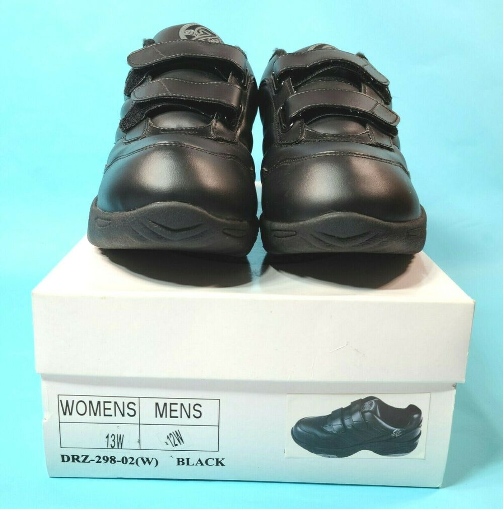 Dr Zen Therapeutic Footwear Unisex Mens Size 12W Womens 13W DRZ-0298-02(W) Black